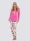 Vienetta Secret Vienetta Secret Damen Schlafanzug & Pyjamas Winter Rosa