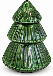 Glass Green Candlestick