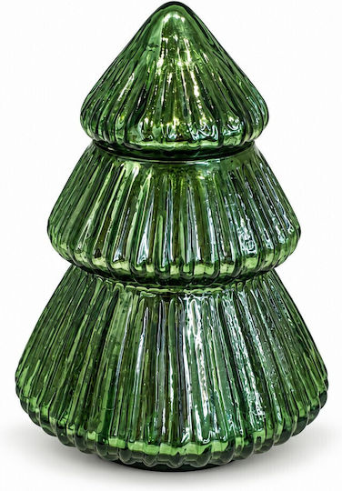 Decomagia Weihnachtskerzen & Kerzenständer Glas Grünes 14x9cm