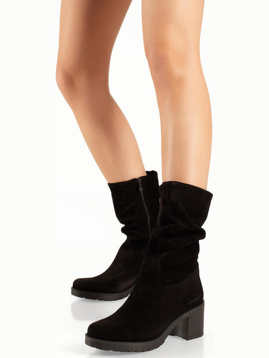 Ragazza Wildleder Damen Stiefeletten Schwarz