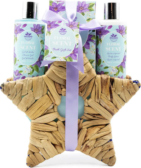 Becasan Wicker Star Skin Care Set for Body Cleaning 3 Pieces