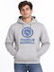 Logo Crest Hooded Sweatshirt Grey