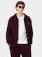 Sweatshirt für Herren mit Burgundischer Kapuze