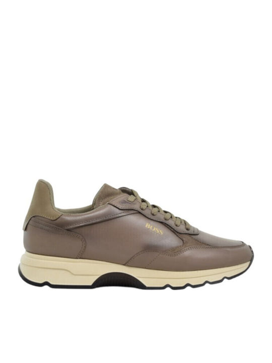 Boss Shoes Ανδρικά Sneakers Taupe Burn Μπεζ