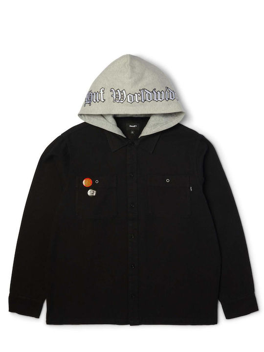 Olympia Overshirt с качулка Мъжко яке Черно