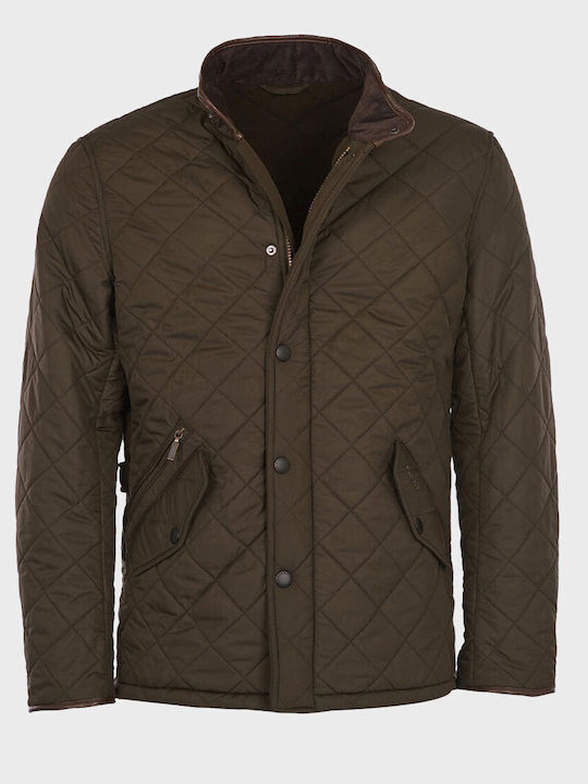 Barbour Powell Puffer Jacket Olive