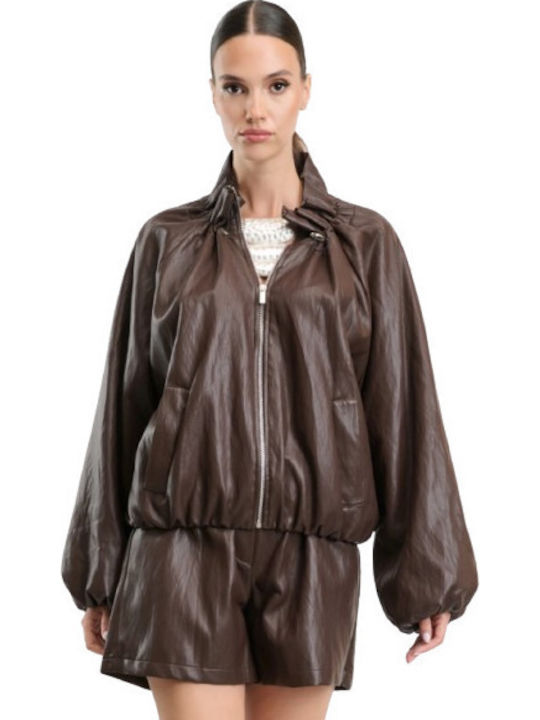 Desiree Damen Bomber Jacke Braun