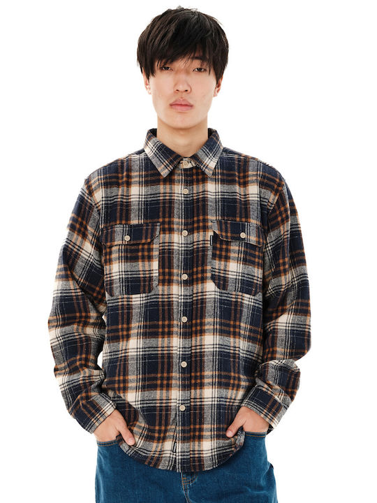 Emerson Long Sleeve Flannel Shirt in Regular Fi...