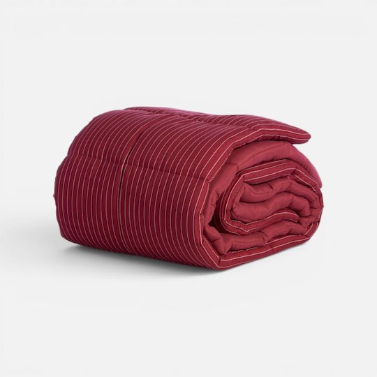 Nef-Nef Homeware Завивка Уплътнено Двойно 240x220см. Chroma Бордо