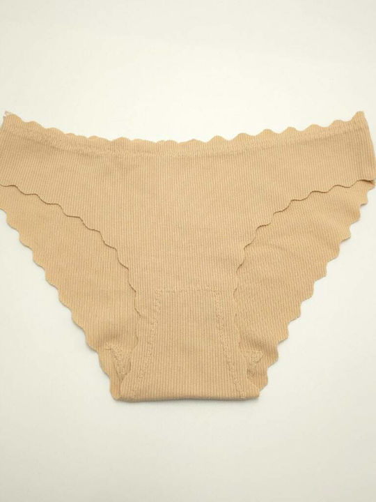 Power Flower Women's Seamless Beige Slip