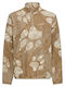 Damen Sweatshirt Beige-Kaffee