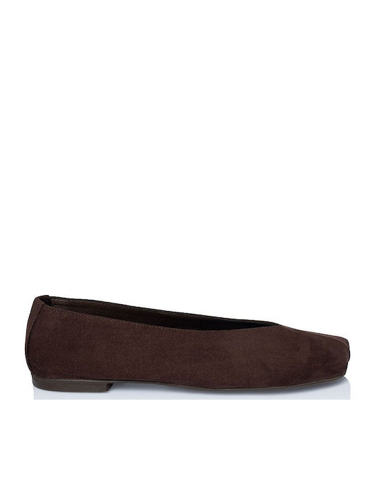 Sante Leder Damen Ballerinas Braune