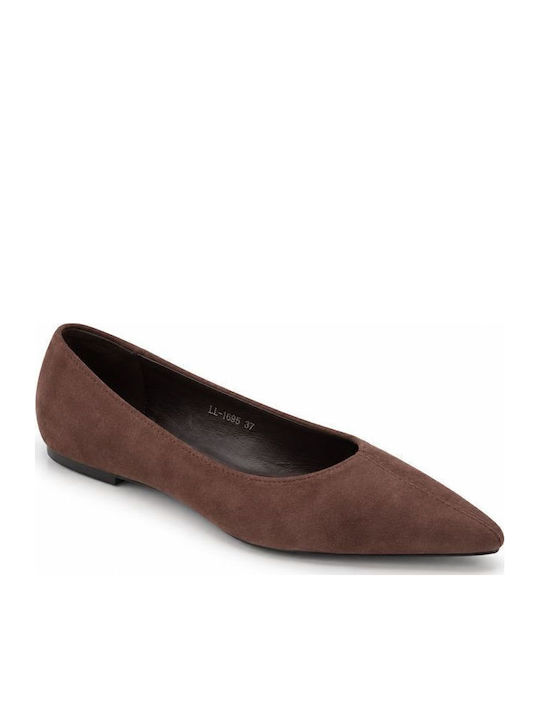 Elenross Damen Ballerinas Braune