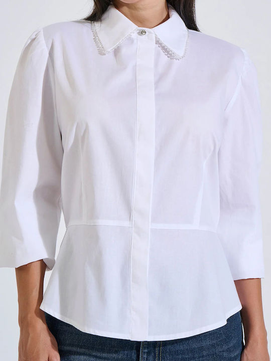 Bill Cost Long Sleeve Women's Shirt White 10-18...
