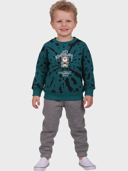 Joyce Winter Kinderbekleidungsset 2 Stück Grün Bear Have Fun