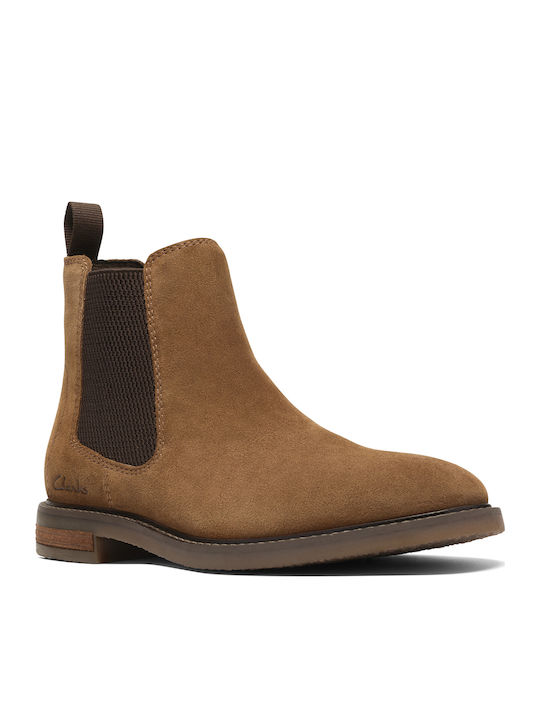 Clarks Jaxen Easy Suede Men's Boots Brown