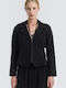 Namaste Long Women's Waisted Blazer Black