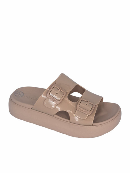 Parex Parex Damen-Flip-Flops - Hausschuhe mit P...