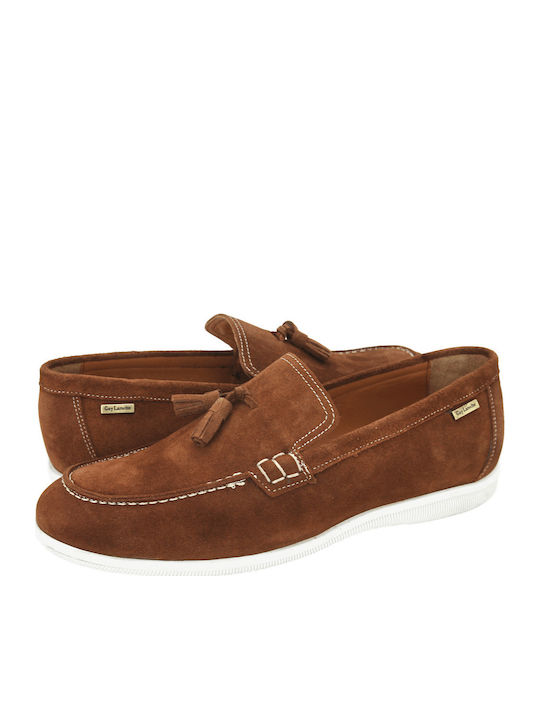 Guy Laroche Suede Herren Mokassins in Tabac Bra...
