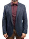 Men’s Suit Jacket with Regular Fit Indigo