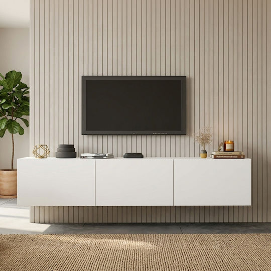 TV Stand White L150xW31.4xH30cm