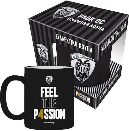 Nakas Black Ceramic Mug