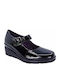 Leder Damen Mokassins in Schwarz Farbe