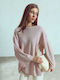 Celestino Γυναικεία Μπλούζα Μακρυμάνικη Oversized Loose Fit Μπεζ