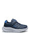 Memory Fast Kinder Sportschuhe Running mit Bügel- und Schleifenverschluss Marineblaue