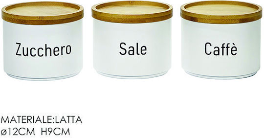 General Trade Set 2 Bucăți Casete pentru Zahăr / Cafea cu Capac Maro 9cm 2 Bucăți
