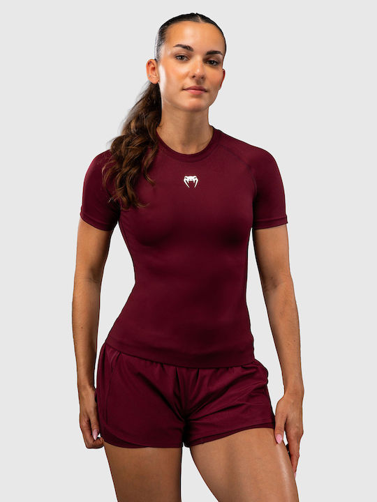 Venum Damen Kurze Ärmel Kampfsportshirt VENUM-05595-049 für Jiu-Jitsu / MMA Lila