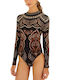 Κορμάκι Nicole Jersey 360970-26071 Nicole Negru