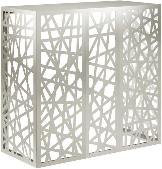 VidaXL Air Conditioner Cover Silver 110 x 50 x 105 cm Stainless Steel