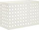 VidaXL Air Conditioner Cover White 90 x 40 x 60 cm Steel
