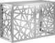 Vidaxl Abdeckung der Außeneinheit Klimaanlage Silber 90 X 40 X 60 cm