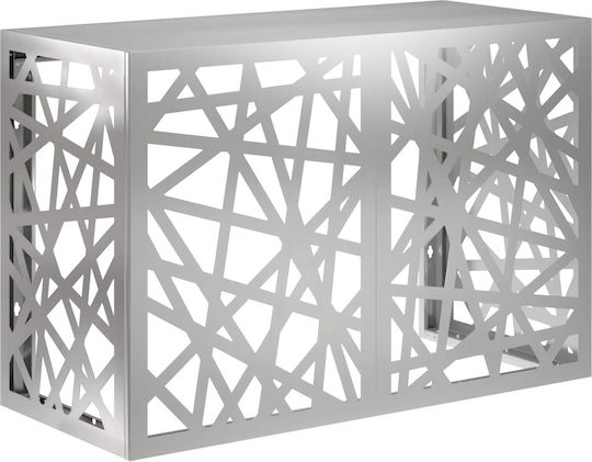 Vidaxl Abdeckung der Außeneinheit Klimaanlage Silber 90 X 40 X 60 cm
