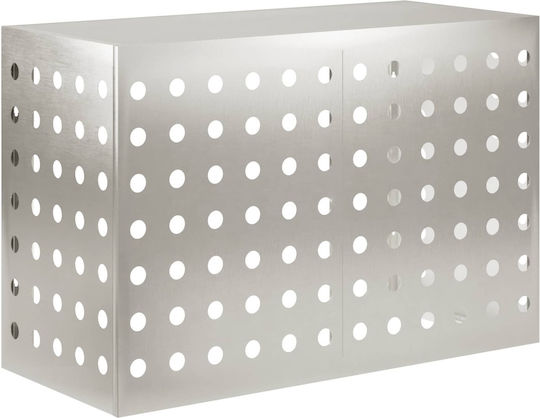 VidaXL Air Conditioner Cover Silver 90 x 40 x 60 cm Stainless Steel