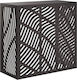 vidaXL Air Conditioner Cover Black 110 x 50 x 105 cm Steel