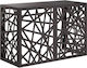 VidaXL Air Conditioner Cover Black 90 x 40 x 60 cm Steel