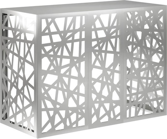 Vidaxl Abdeckung der Außeneinheit Klimaanlage Silber 110 X 50 X 80 Cm