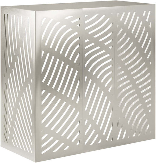 VidaXL Air Conditioner Cover Silver 110 x 50 x 105 cm Stainless Steel