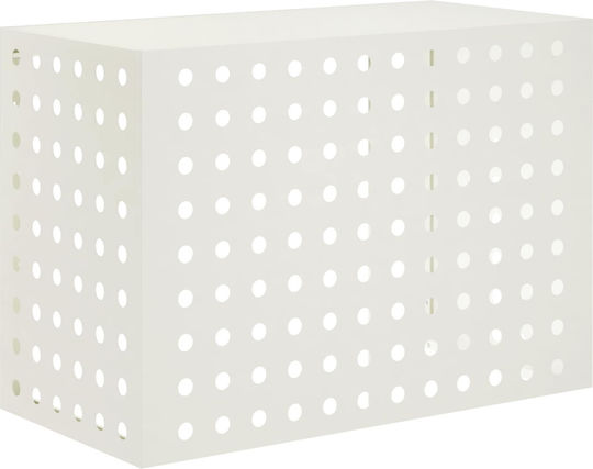 vidaXL Air Conditioner Cover White 100 x 50 x 70 cm Steel