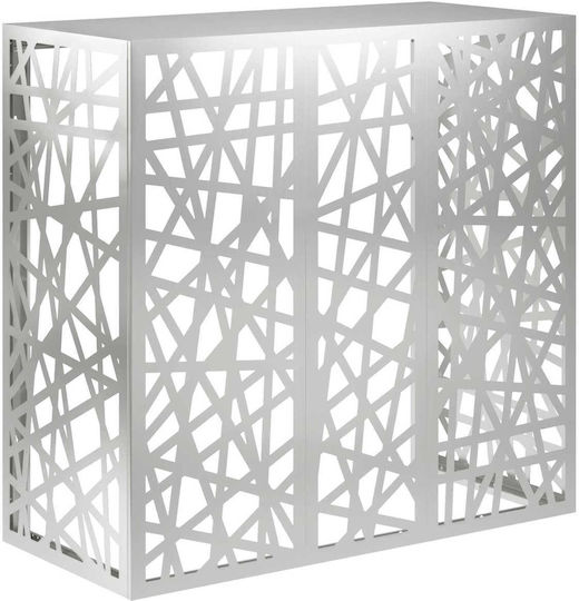 vidaxl Abdeckung der Außeneinheit Klimaanlage Silber 110 X 50 X 105 cm