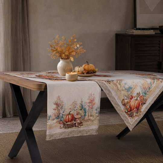 Teoran Checkered Tablecloth Set 2 Pieces Ottono Beige