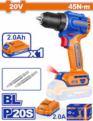 Wadfow WCDP4561 Battery Drill Driver Brushless 20V 1x2Ah Wadfow WCDP4561 Battery Drill Driver Brushless 20V 1x2Ah
