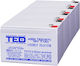 Battery Pack Compatible Apc Rbc31 48v 7.1ah 4x12v Ted Electric