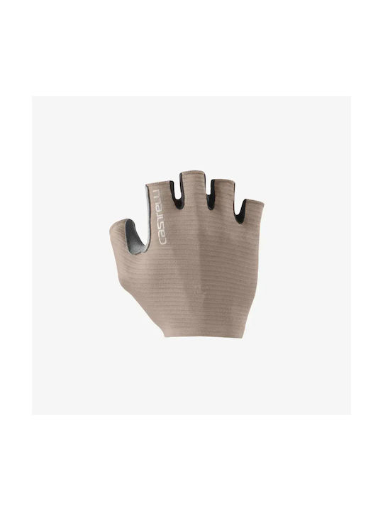 Castelli Halber Finger Fahrradhandschuhe Beige