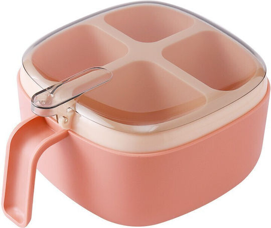 Recipient pentru condimente din plastic roz