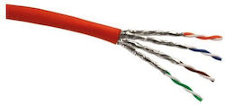 Schwaiger NWKU7025051 S/FTP Cat.7 Καλώδιο Ethernet 25m Πορτοκαλί Schwaiger NWKU7025051 S/FTP Cat.7 Καλώδιο Ethernet 25m Πορτοκαλί