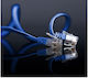 Shiverpeaks Flat U/UTP Cat.6 (Gigabit) Network Cable Ethernet 0.25m Blue